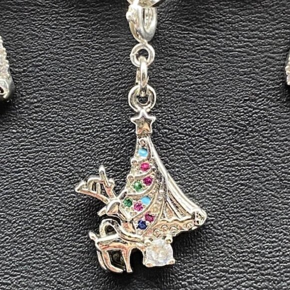 Silver Charm Bracelet with Festive Holiday Removable Charms - Picture 6 of 12